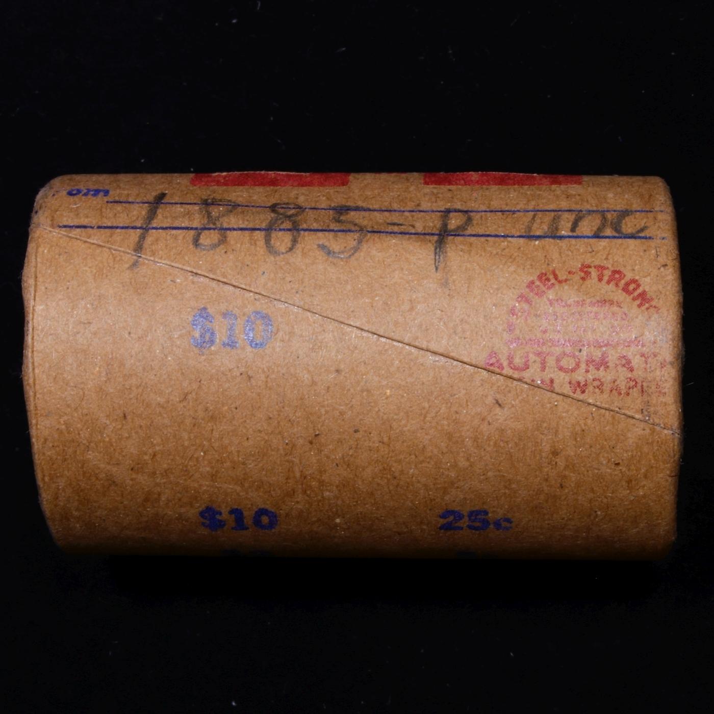Full solid date 1885-p Uncirculated Morgan silver dollar roll, 20 coins