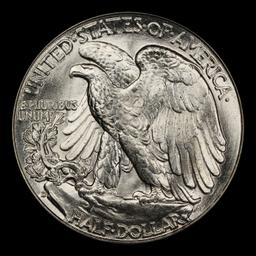 1943-d Walking Liberty Half Dollar 50c Grades ms66