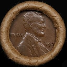 Lincoln Wheat Cent 1c Mixed Roll Orig Brandt McDonalds Wrapper, 1926-d end, Indian other end