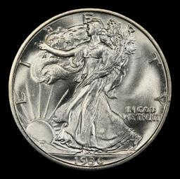 1936-s Walking Liberty Half Dollar Near Top Pop 50c ms67 SEGS