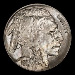 1916-d Buffalo Nickel 5c ms64+ SEGS