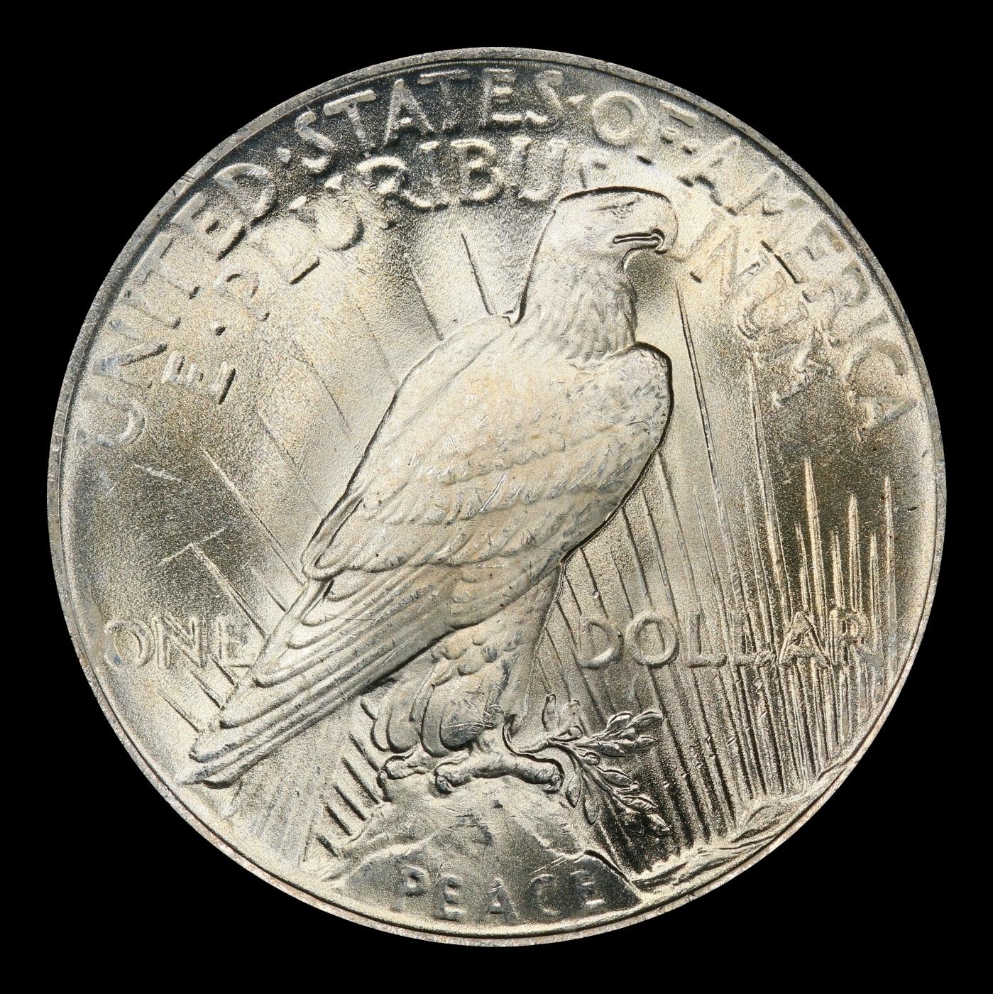 1923-p Peace Dollar Near Top Pop $1 ms66+ SEGS