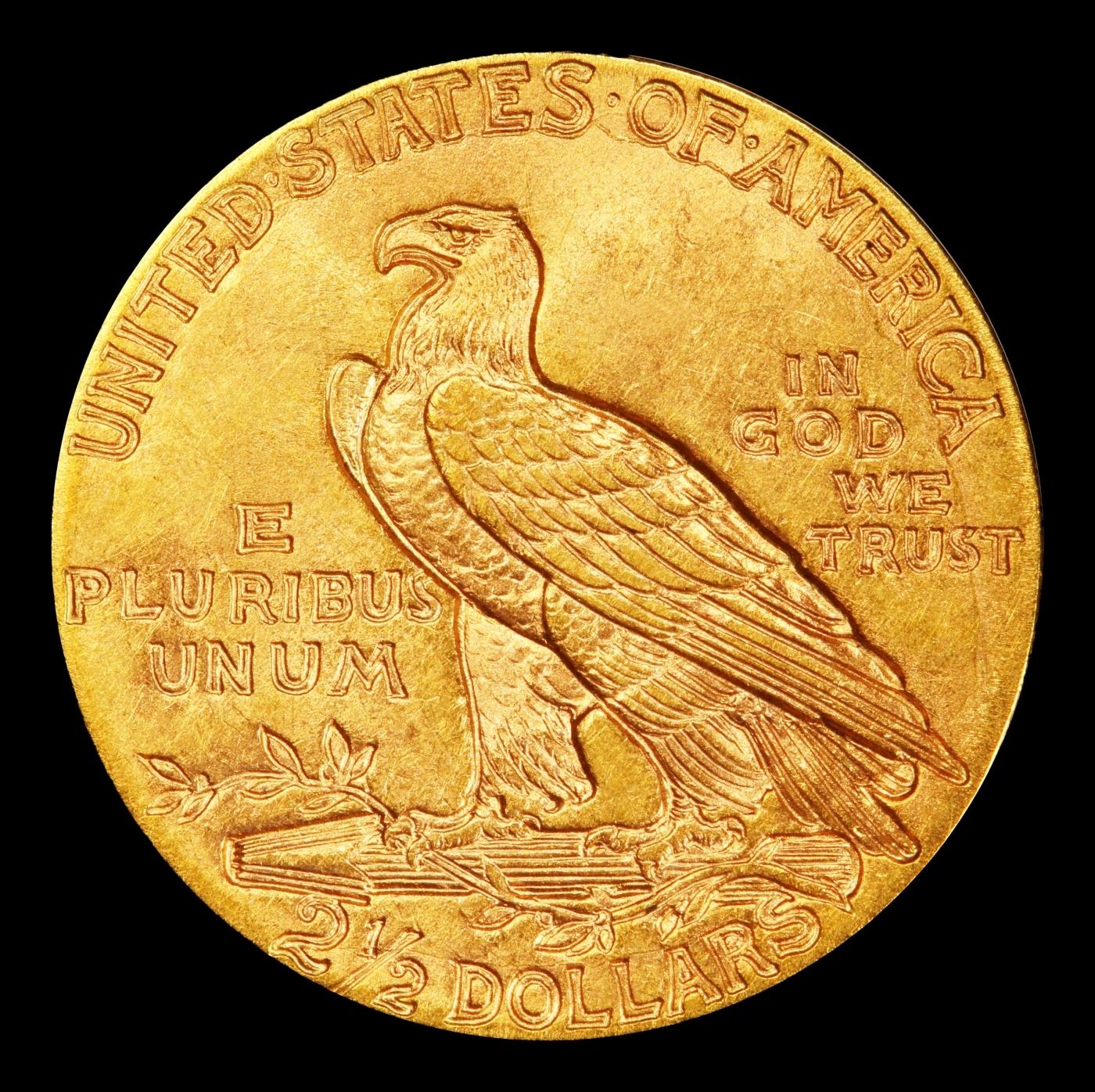 1915-p Gold Indian Quarter Eagle Near Top Pop! $2 1/2 ms65 SEGS