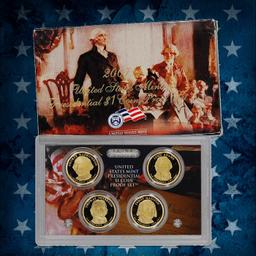 2007-2009 Presidential Dollar Proof Sets First  3 Years, 12 Coins In Original Government Packaging