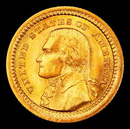 1903 Jefferson Louisiana Purchase Gold Commem Dollar Near Top Pop! 1 ms67+ SEGS