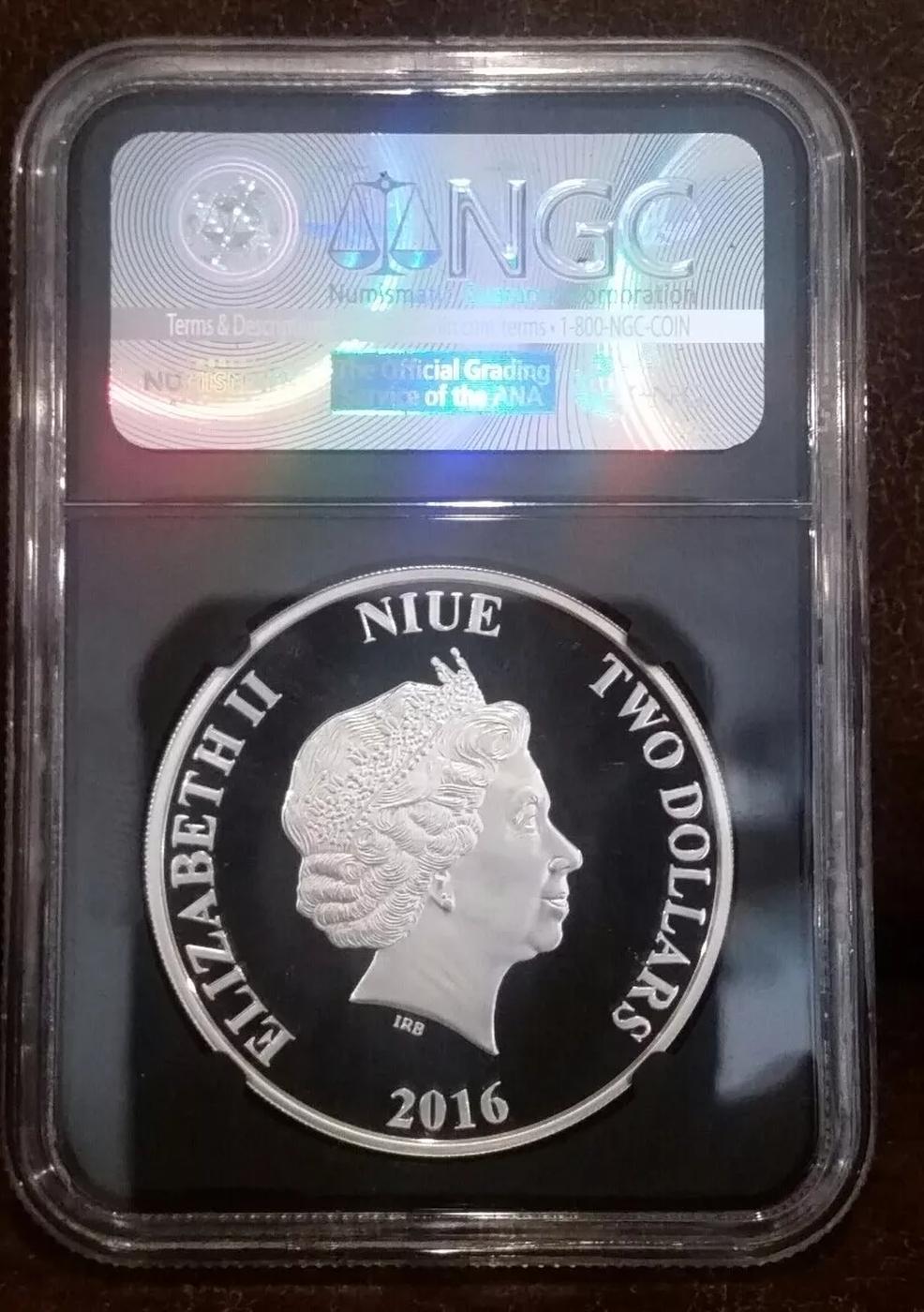 NGC NGC 2016 Star Wars Classic Han Solo 1oz Silver $2 Australlian Tuvalu Proof pr70 dcam NGC Other T