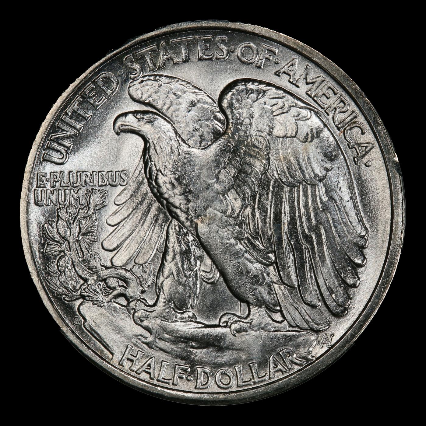 1941-s Walking Liberty Half Dollar 50c Grades ms65