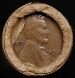 Lincoln Wheat Cent 1c Mixed Roll Orig Brandt McDonalds Wrapper, 1918-d end, Indian other end