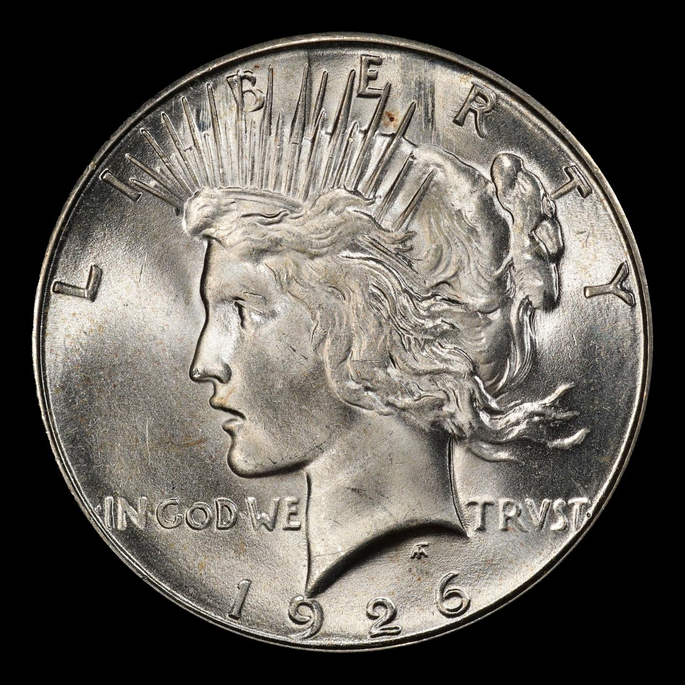 1926-s Peace Dollar $1 Grades ms64
