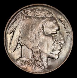 1936-d Buffalo Nickel Near Top Pop 5c ms67 SEGS
