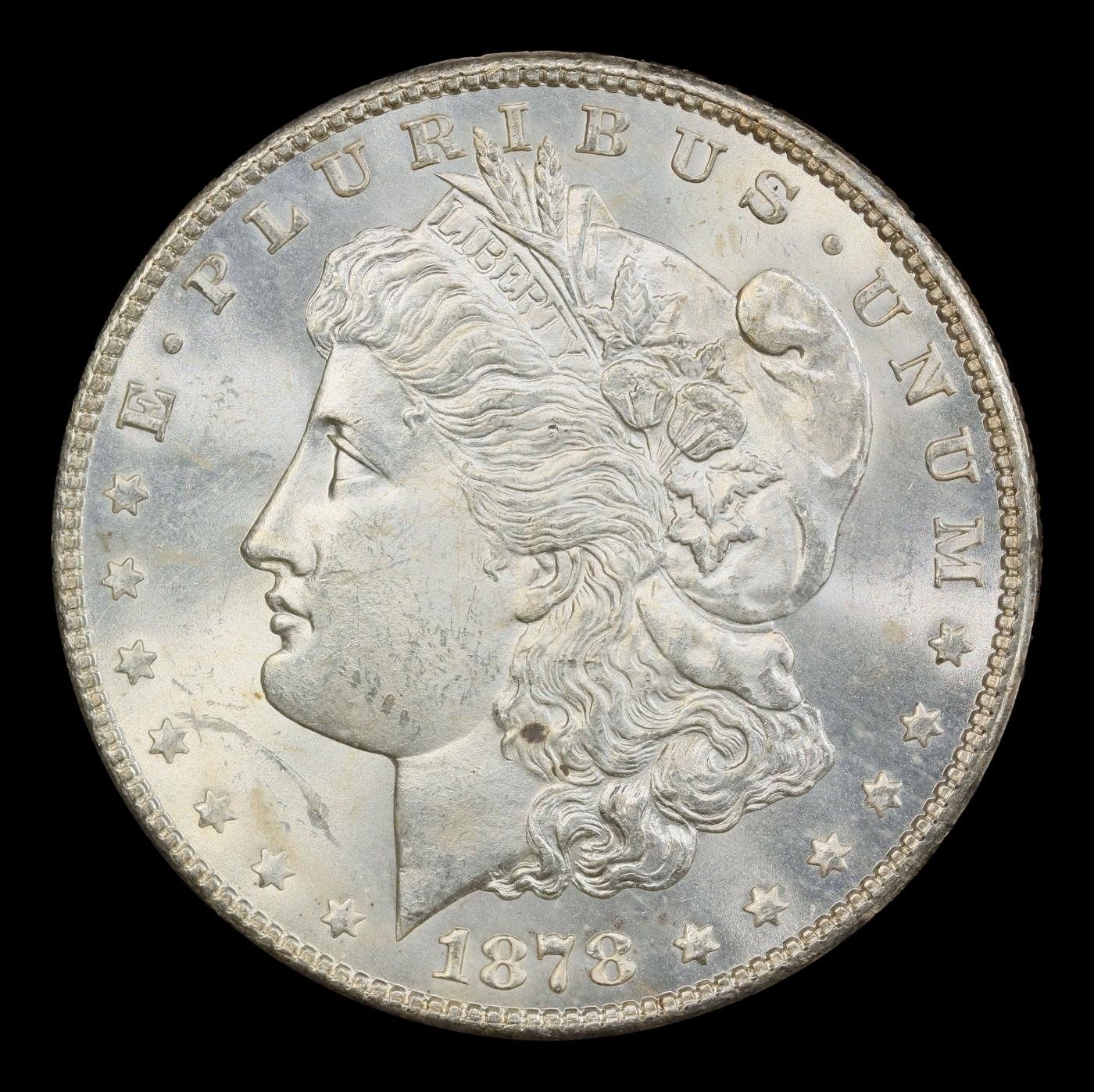 1878-s Morgan Dollar $1 Grades ms63