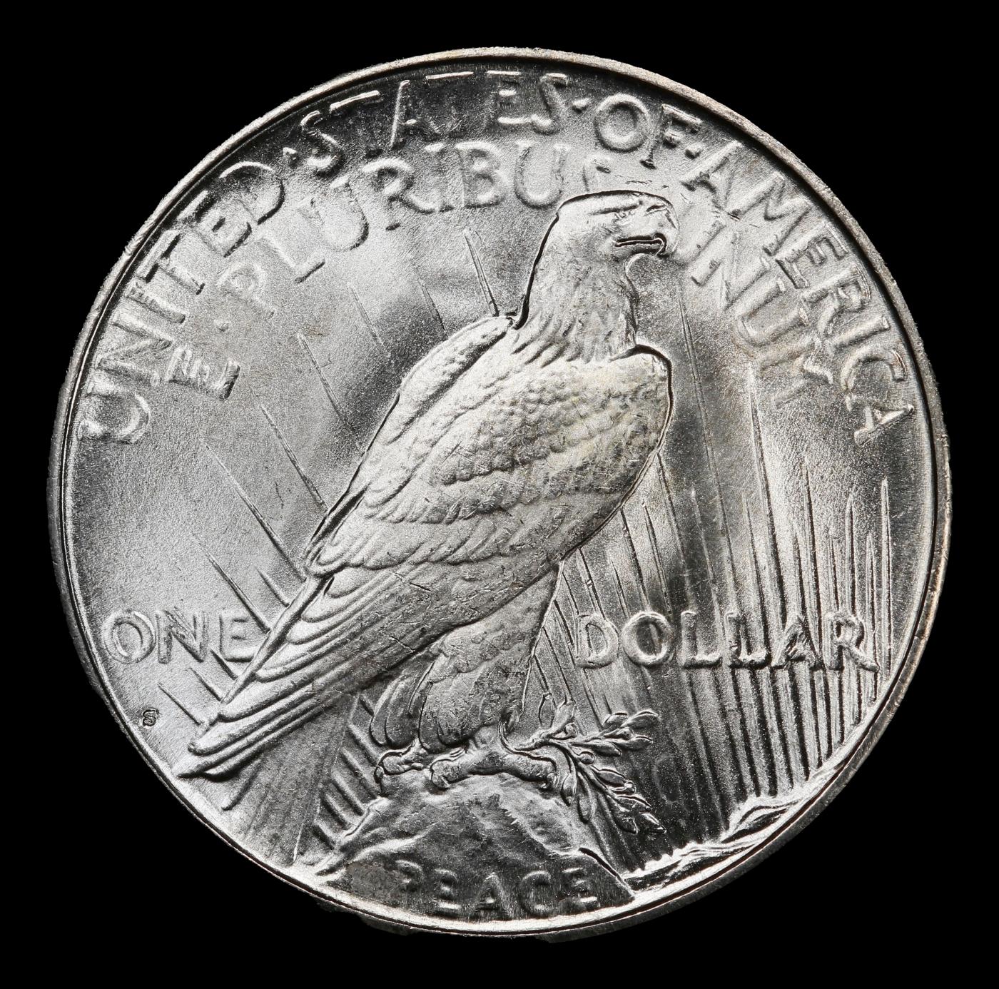 1927-s Peace Dollar $1 ms64 SEGS
