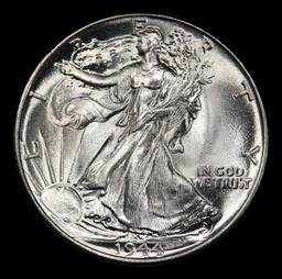 1944-p Walking Liberty Half Dollar 50c ms66+ SEGS
