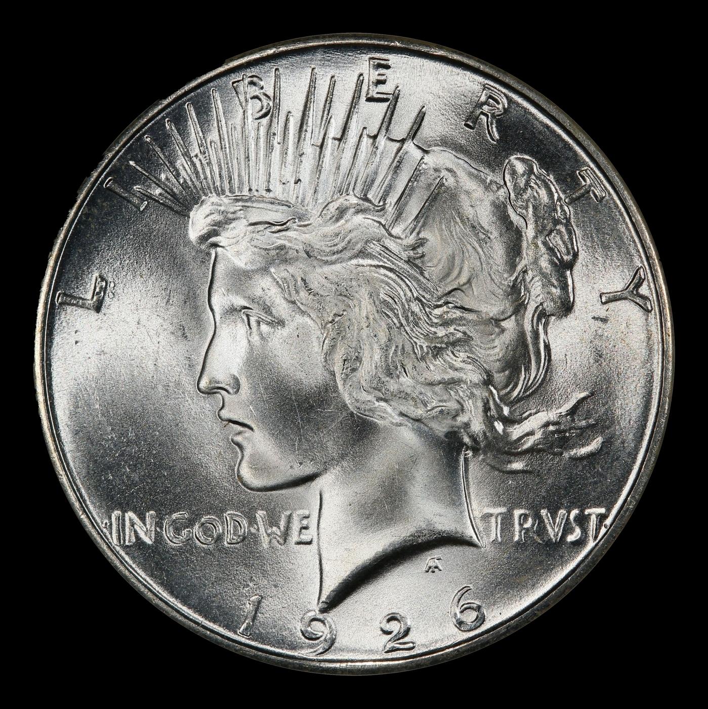 1926-s Peace Dollar Near Top Pop $1 ms66 SEGS