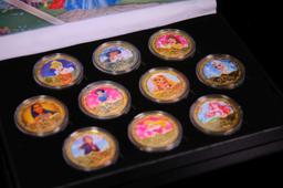 10 Coin Gold Plated Disney Princesses Set