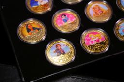 10 Coin Gold Plated Disney Princesses Set