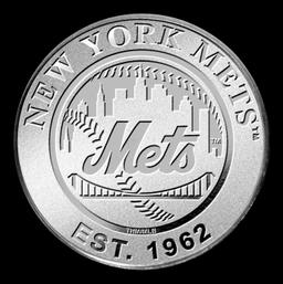 New York Mets MLB Team - 1 oz Silver Round Round