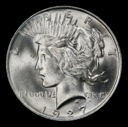 1927-d Peace Dollar $1 ms64 SEGS