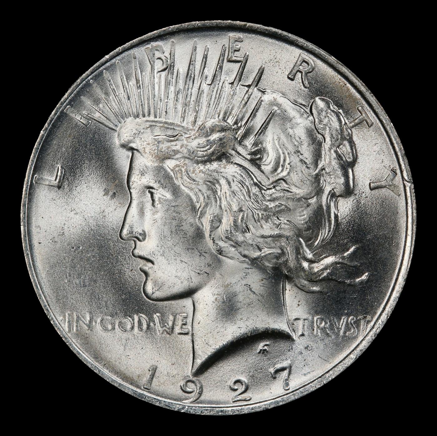 1927-d Peace Dollar $1 ms64 SEGS