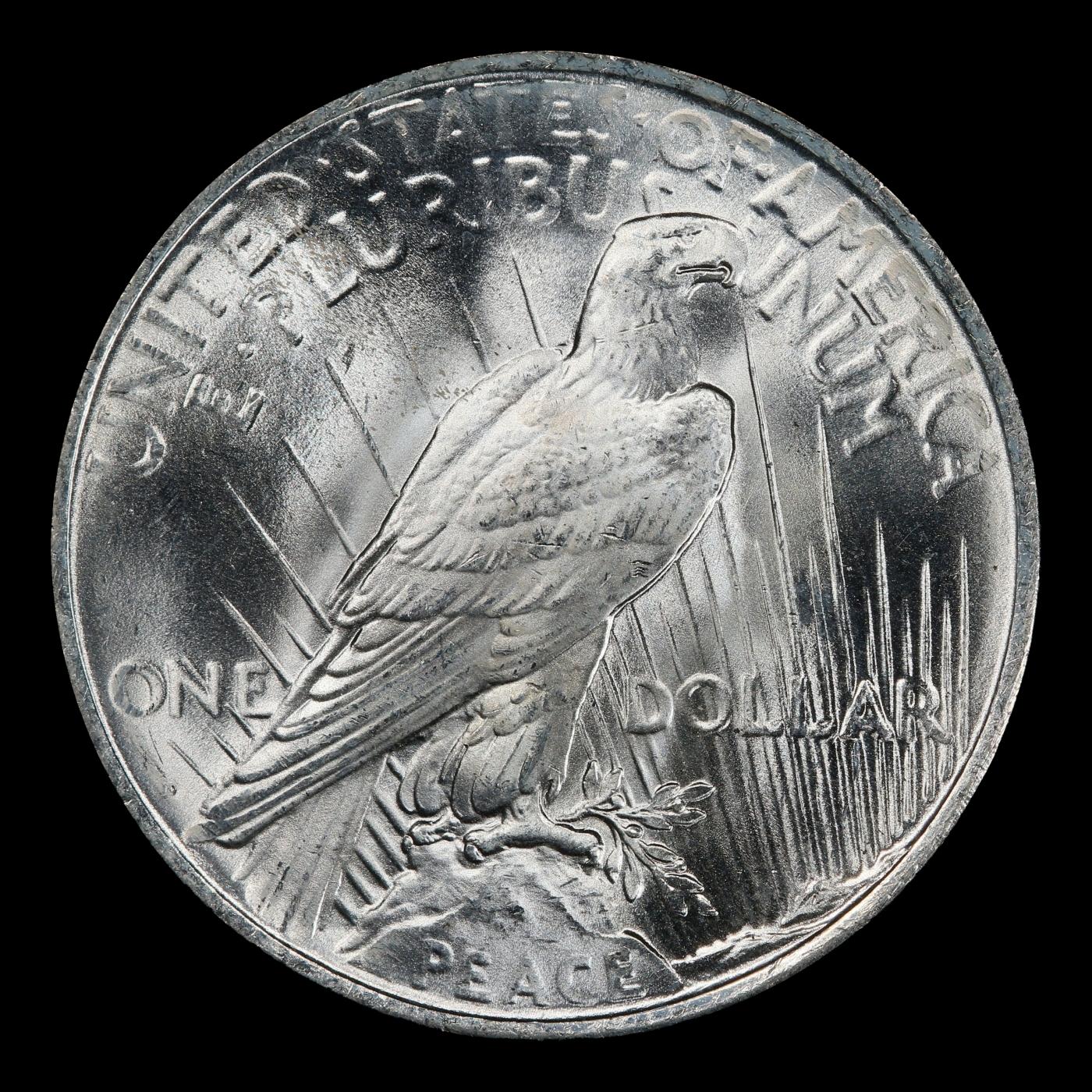 1927-d Peace Dollar $1 ms64 SEGS