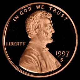 1997-s Proof Lincoln Cent 1c pr70 rd dcam SEGS