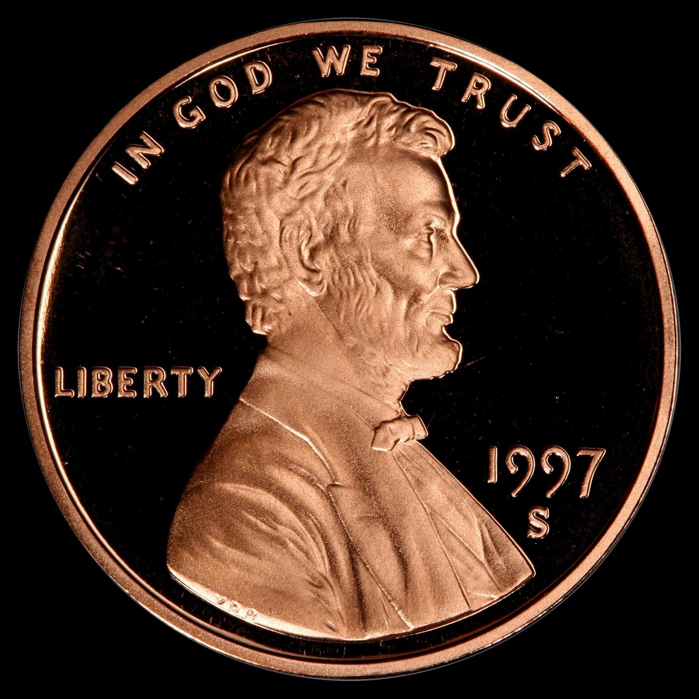 1997-s Proof Lincoln Cent 1c pr70 rd dcam SEGS