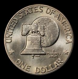 1976-d Ty 2 Eisenhower Dollar Near Top Pop $1 ms66+ SEGS