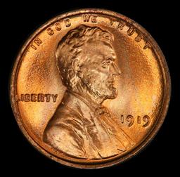 1919-p Lincoln Cent Near Top Pop! 1c ms68+ rd SEGS