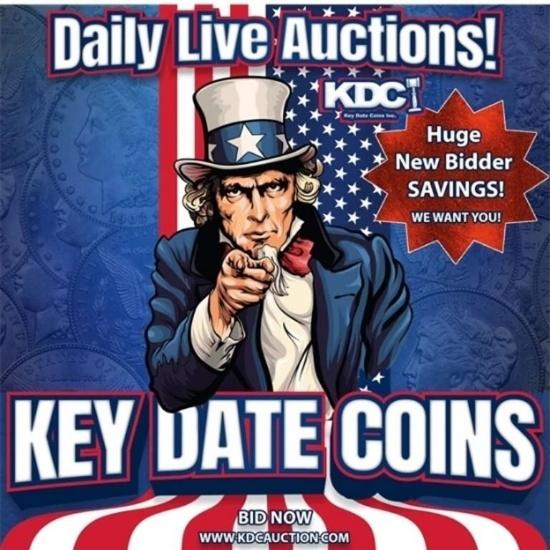Key Date Coins Spectacular Timed Auction 25.6