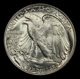 1947-p Walking Liberty Half Dollar Near Top Pop 50c ms67 SEGS