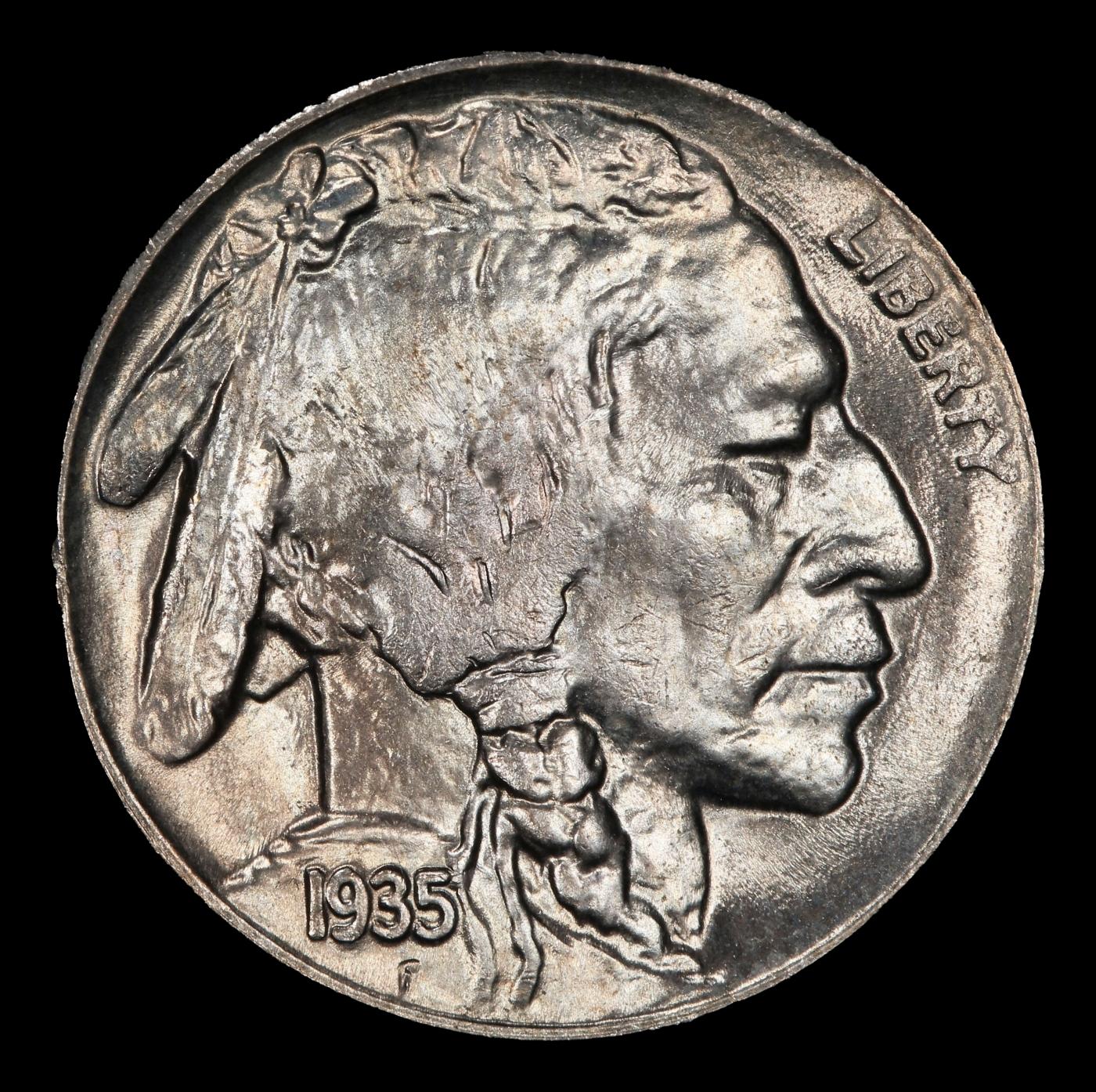 1935-d Buffalo Nickel 5c ms66 SEGS