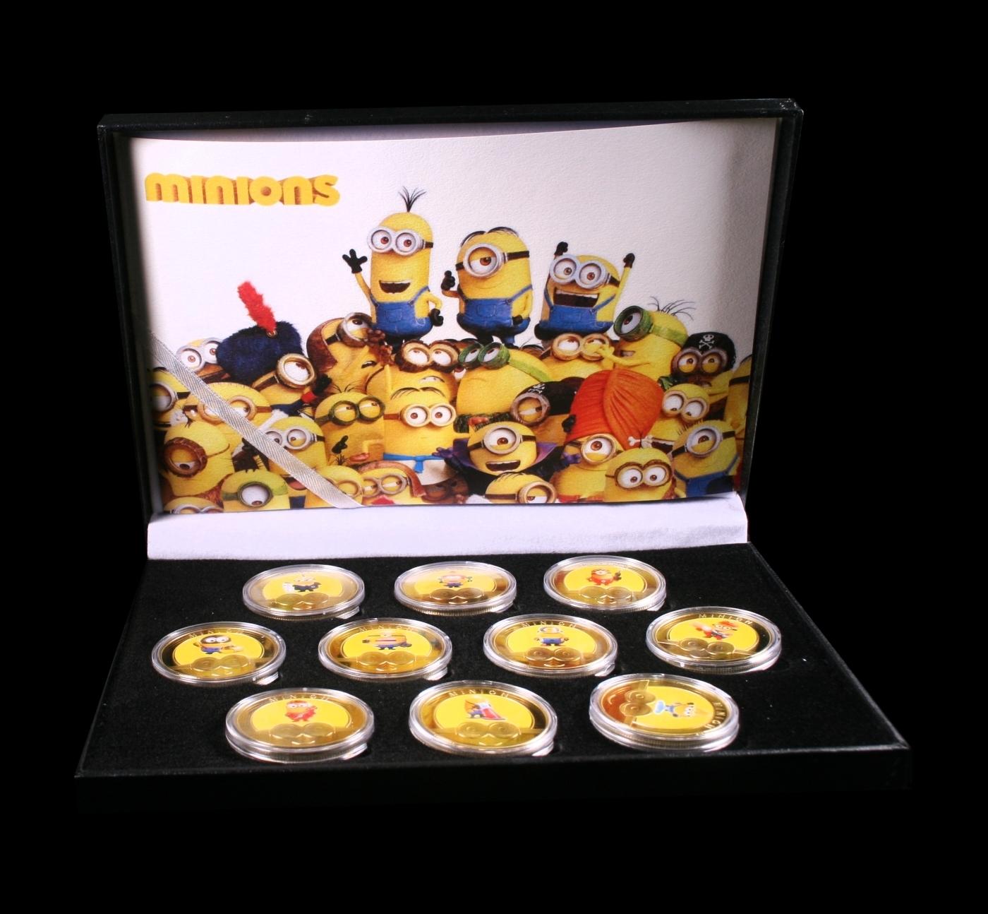 10 Coin Minions Gold Plated Round Collection