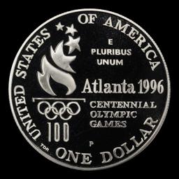1996-p Olympics Paralympics Proof Modern Commem Dollar $1 pr70 dcam SEGS