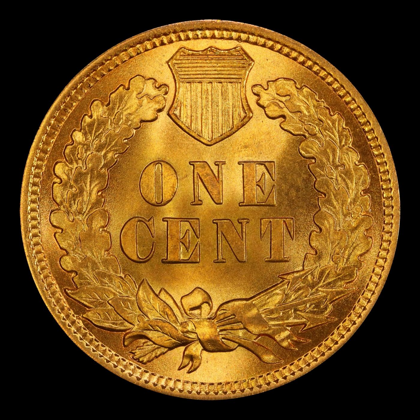1899 Indian Cent Near Top Pop! 1c ms67 rd SEGS