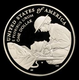 2022-w National Purple Heart Hall of Honor Proof Modern Commem Dollar $1 pr70 dcam SEGS
