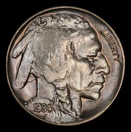 1934-p Buffalo Nickel Near Top Pop 5c ms66+ SEGS
