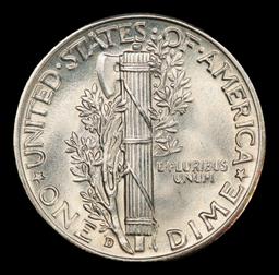 1941-d Mercury Dime 10c ms67 fsb SEGS