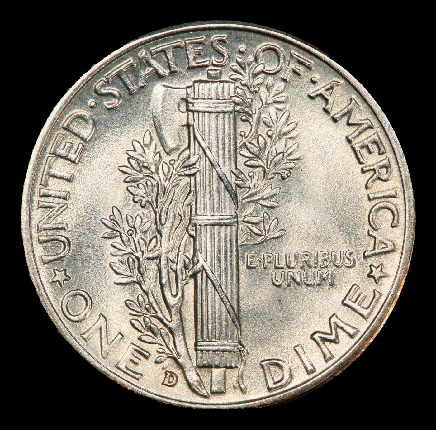1941-d Mercury Dime 10c ms67 fsb SEGS