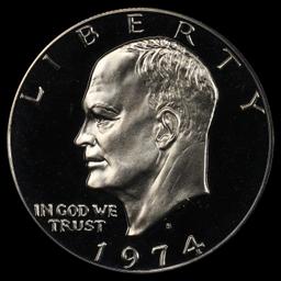 1974-s Clad Proof Eisenhower Dollar $1 pr70 dcam SEGS