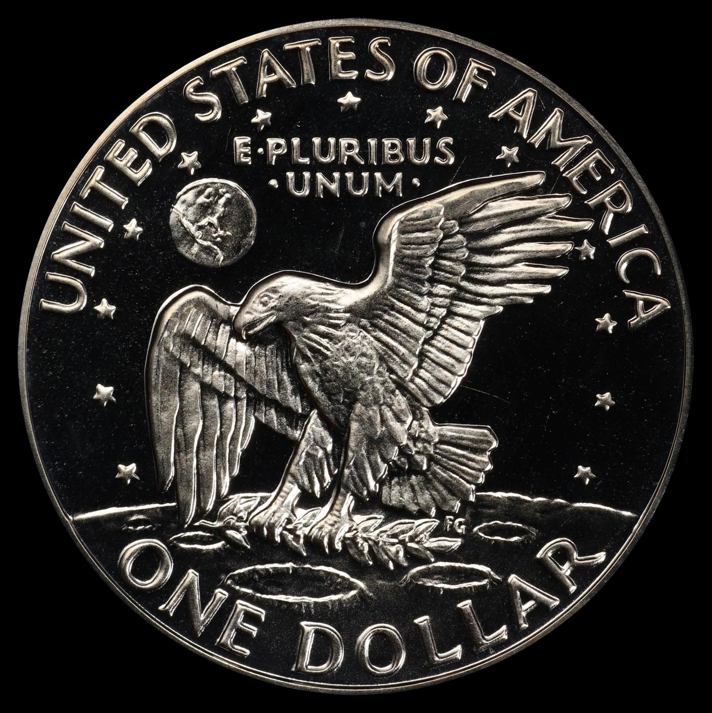 1974-s Clad Proof Eisenhower Dollar $1 pr70 dcam SEGS