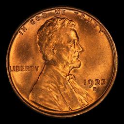 1933-d Lincoln Cent Near Top Pop 1c ms66+ rd SEGS