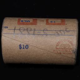 Full solid date 1881-s Uncirculated Morgan silver dollar roll, 20 coins