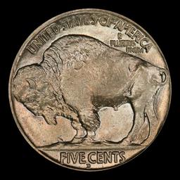 1913-d Ty II Buffalo Nickel 5c ms65 SEGS