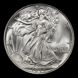 1944-p Walking Liberty Half Dollar Near Top Pop 50c ms67 SEGS