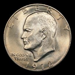 1972-p Ty 1 Eisenhower Dollar $1 ms65 SEGS