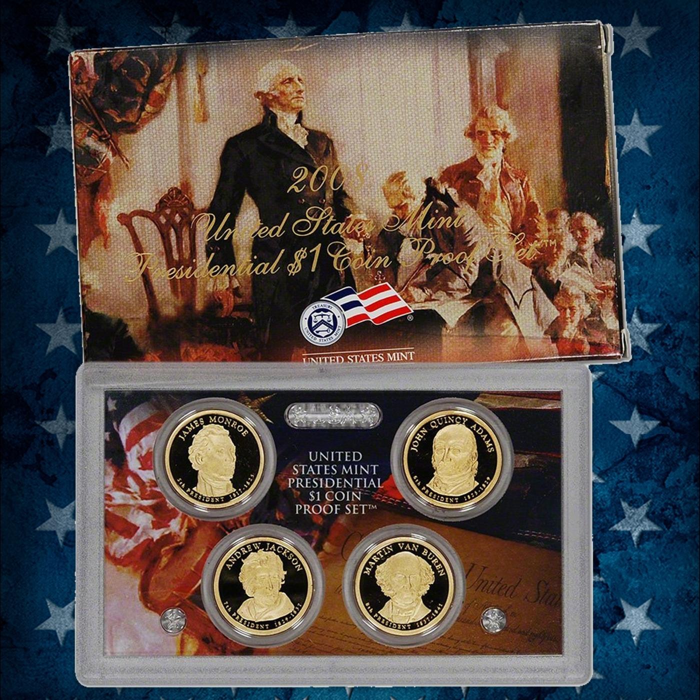 2007-2009 Presidential Dollar Proof Sets First  3 Years, 12 Coins In Original Government Packaging