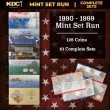 Morgan The king of silver dollars 5 Coin BU Set, 1 From Evey Mint P,O,D,S, & Legendary Carson City