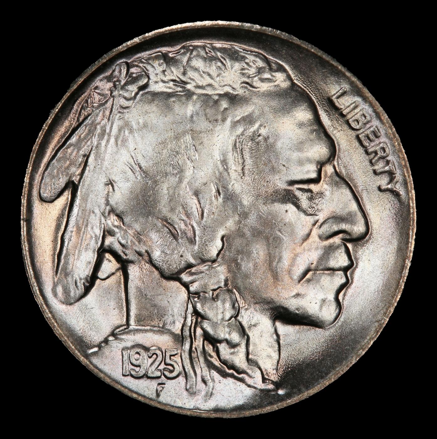 1925-p Buffalo Nickel Near Top Pop 5c ms67 SEGS