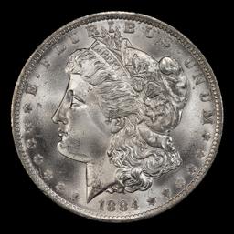 1884-o Morgan Dollar $1 Grades ms66