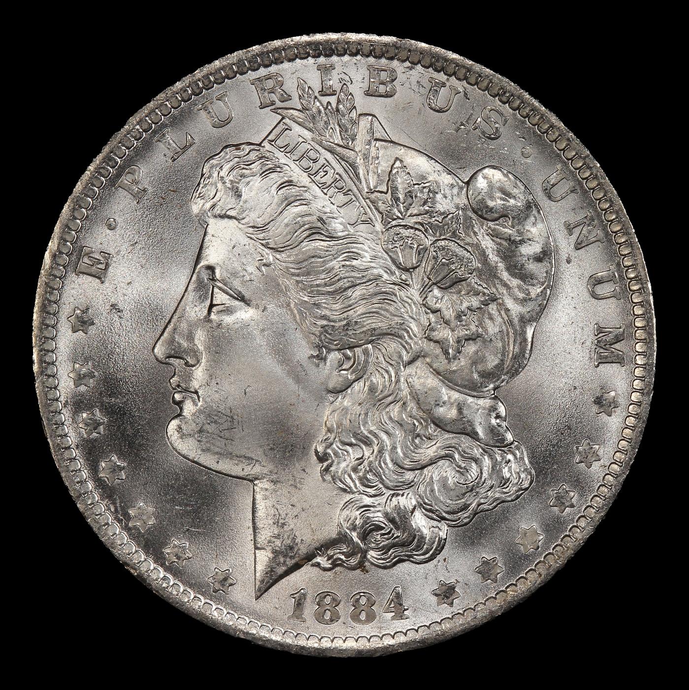1884-o Morgan Dollar $1 Grades ms66